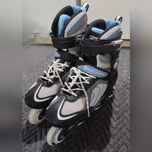 Women’s Size 9 Rollerblades Bladerunner Pro 80 Blue Gray